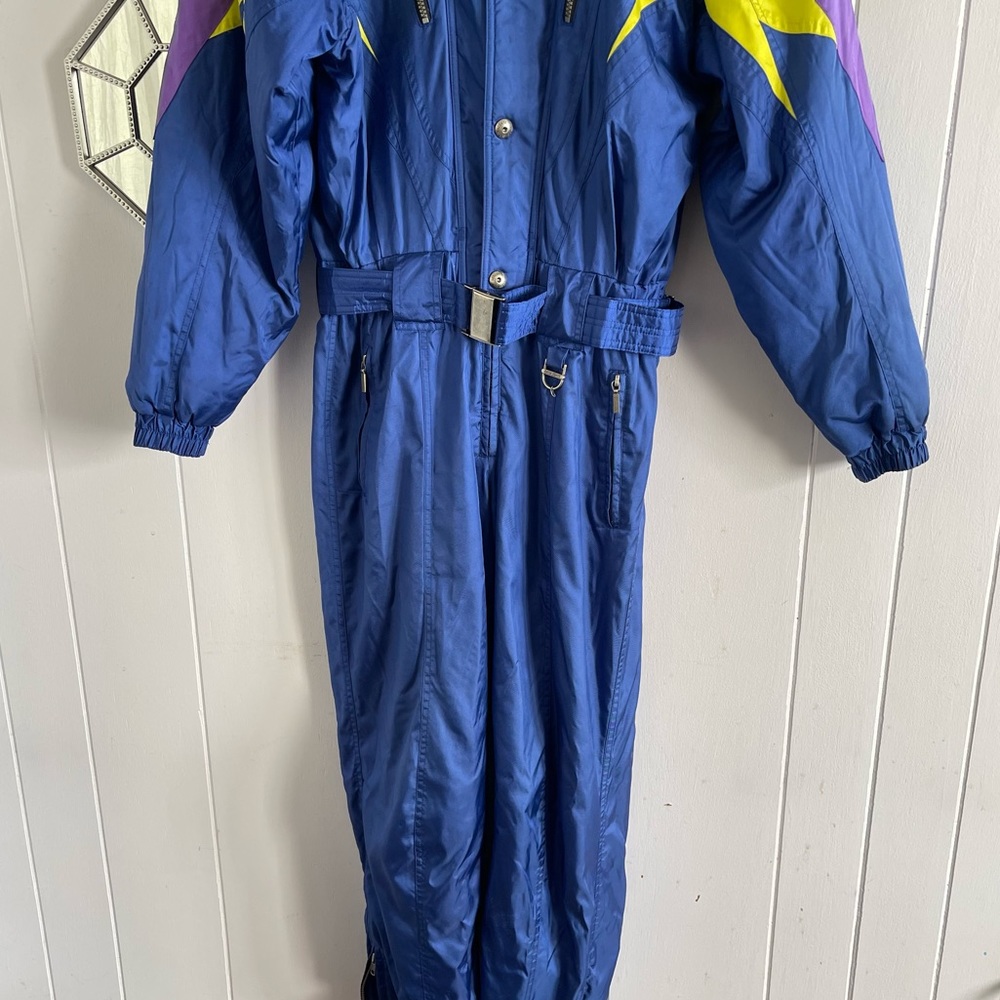 Vintage Descente Blue Ski Suit - Picture 2 of 16